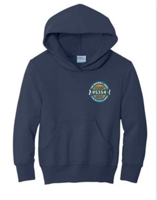 Youth Pullover Hooded Pullover Sweatshirt Grey, Navy